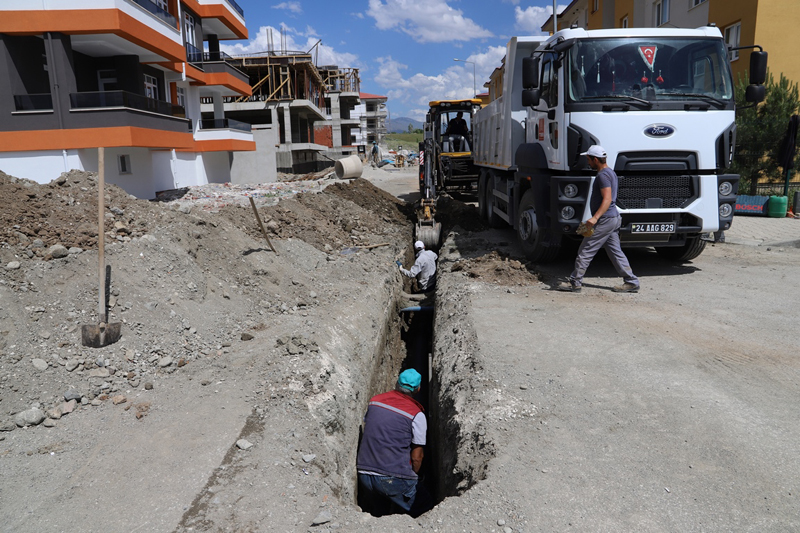 Erzincan Belediyesi altyapı çalışmalarına hız verdi