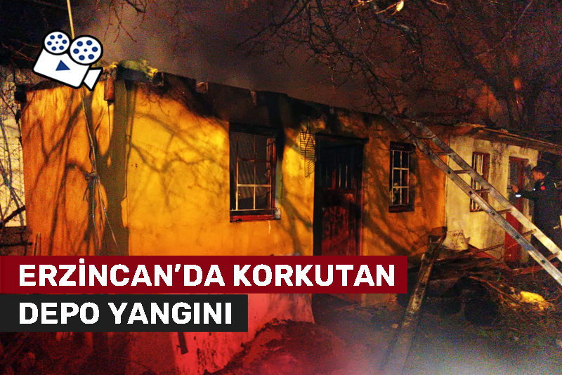 Depo yandı, içerideki malzemeler kül oldu