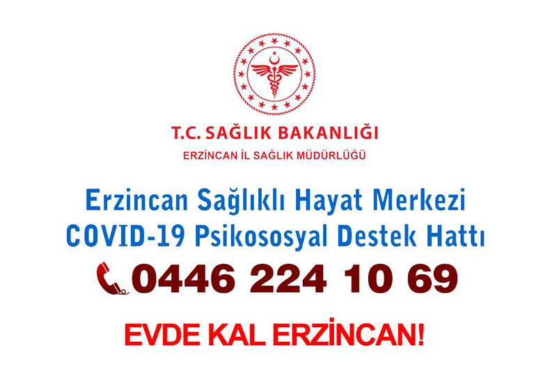 Erzincan'da "Psikososyal Destek Hattı" kuruldu